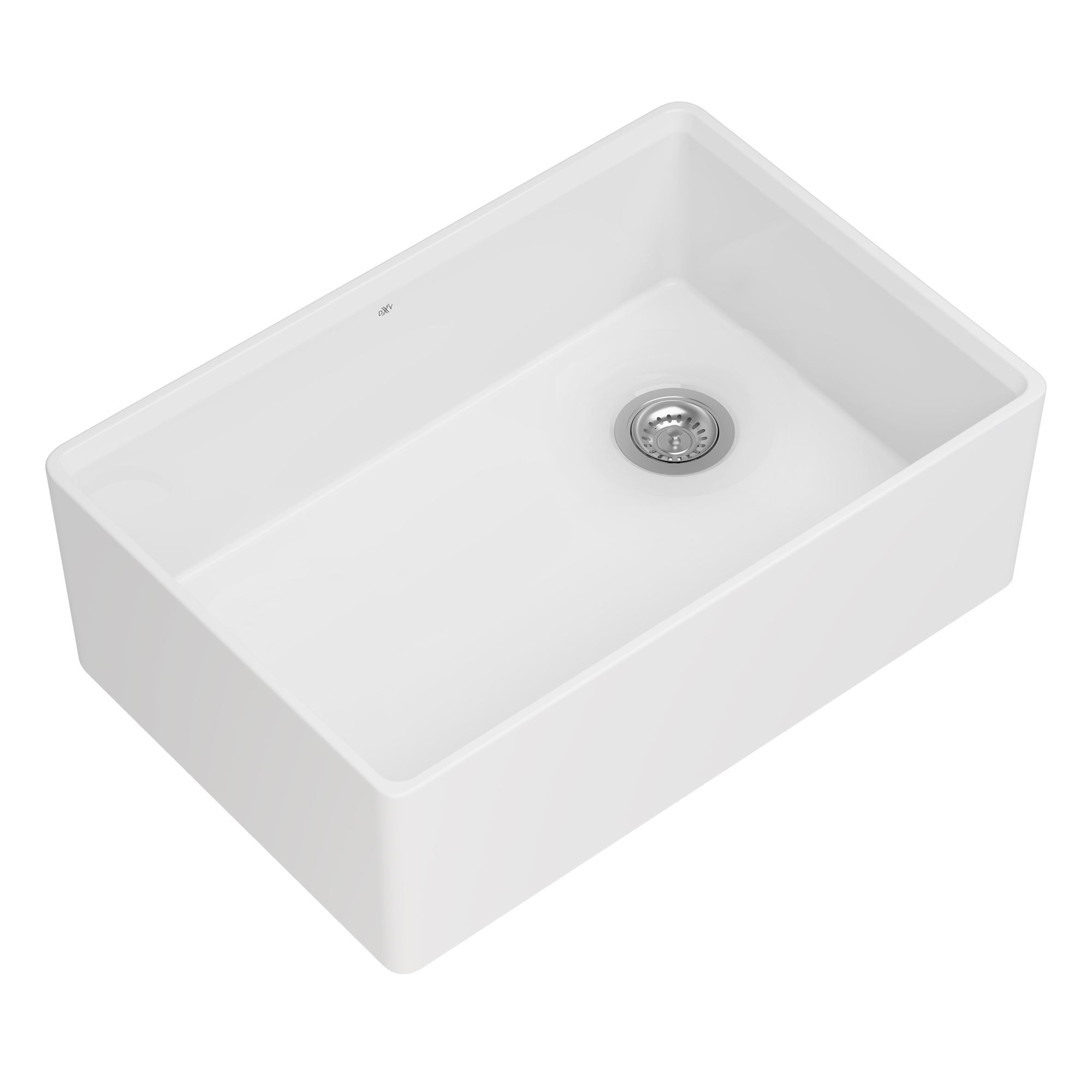 30x20 Single Bowl FFC Sink w/ Grid Drain, Canvas White